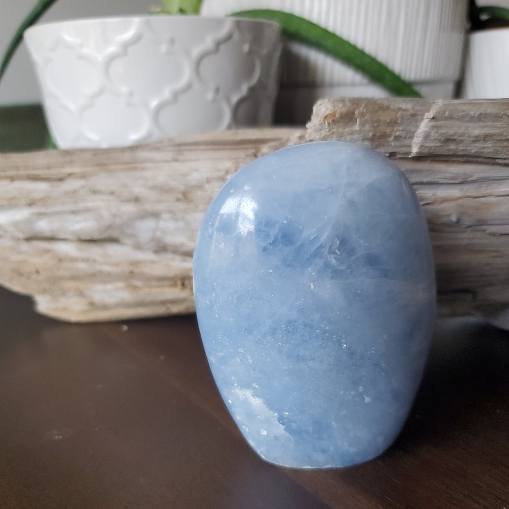 Blue Calcite Free Form
